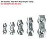 1pcs/5pcs 304 Stainless Steel Wire Rope Duplex Clamp Cable Chuck Fixing Clip M2 M3 M4 M5 M6 M8 M10