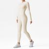 Cross-border Half-Zip Slimming Yoga Jumpsuit - Nude Feel One-Piece Dance & Fitness Wear