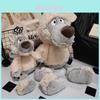 Adorabile Peluche Lupo Grigio Morbido Peluche Corto Animale Ripieno Compagno Cuscino