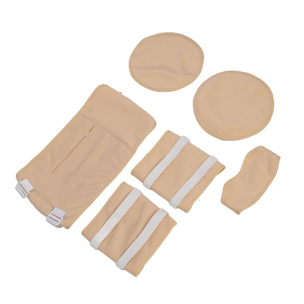 Castor Oil Pack Skin Friendly Reusable Adjustable Elastic Strap Castor Oil Compress Wrap for Neck Waist