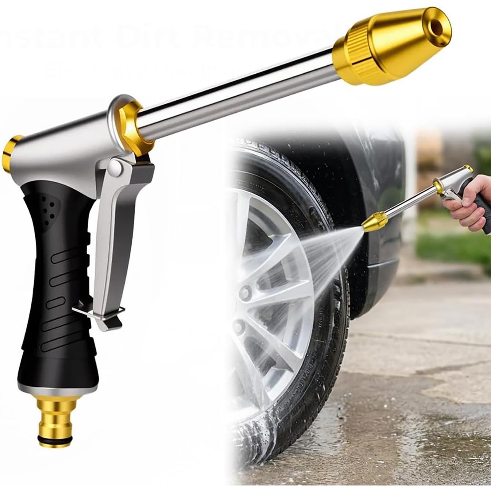 

Heavy Duty Metal High Pressure Water Spray Gun with Adjustable Nozzle for Garden and Car Cleaning 3 Spray Modes for Versatile Use one size