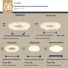 Nordic Modern Minimalist Cream Bubble Ceiling Light for Master Bedroom