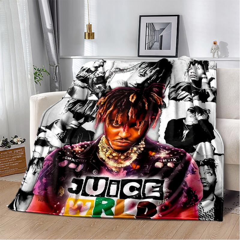 3D Print Juice WRLD 999 Legend Rapper Album Blanket,Soft Throw Blanket for Home Bedroom Bed Sofa Travel Picnic Cover Kid Gift