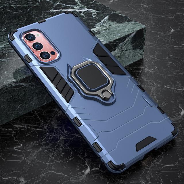 

Realme C3 C2 11 6 5 Pro XT X2 Pro чехол противоударный бронированный чехол для OPPO A5 A9 2020 Reno 4 3 Pro 2 2Z A52 A92 A92S A11X A1K крышка телефона с кольцевой подставкой OPPO A5 2020