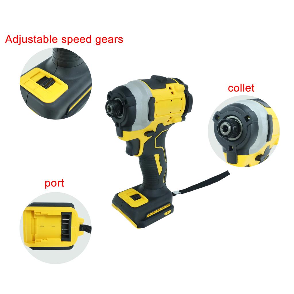 Mașină de înșurubat cu impact, mașină de înșurubat electrică pentru baterie litiu-ion Dewalt 20V, fără perii, viteză 3250 RPM, mașini de înșurubat cu baterie, scule cu cuplu mare