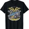 Monster Truck T Shirt Retro Distressed Vintage Vintage Designer Clothes Streetwear Graphic Casual Homme Slightly