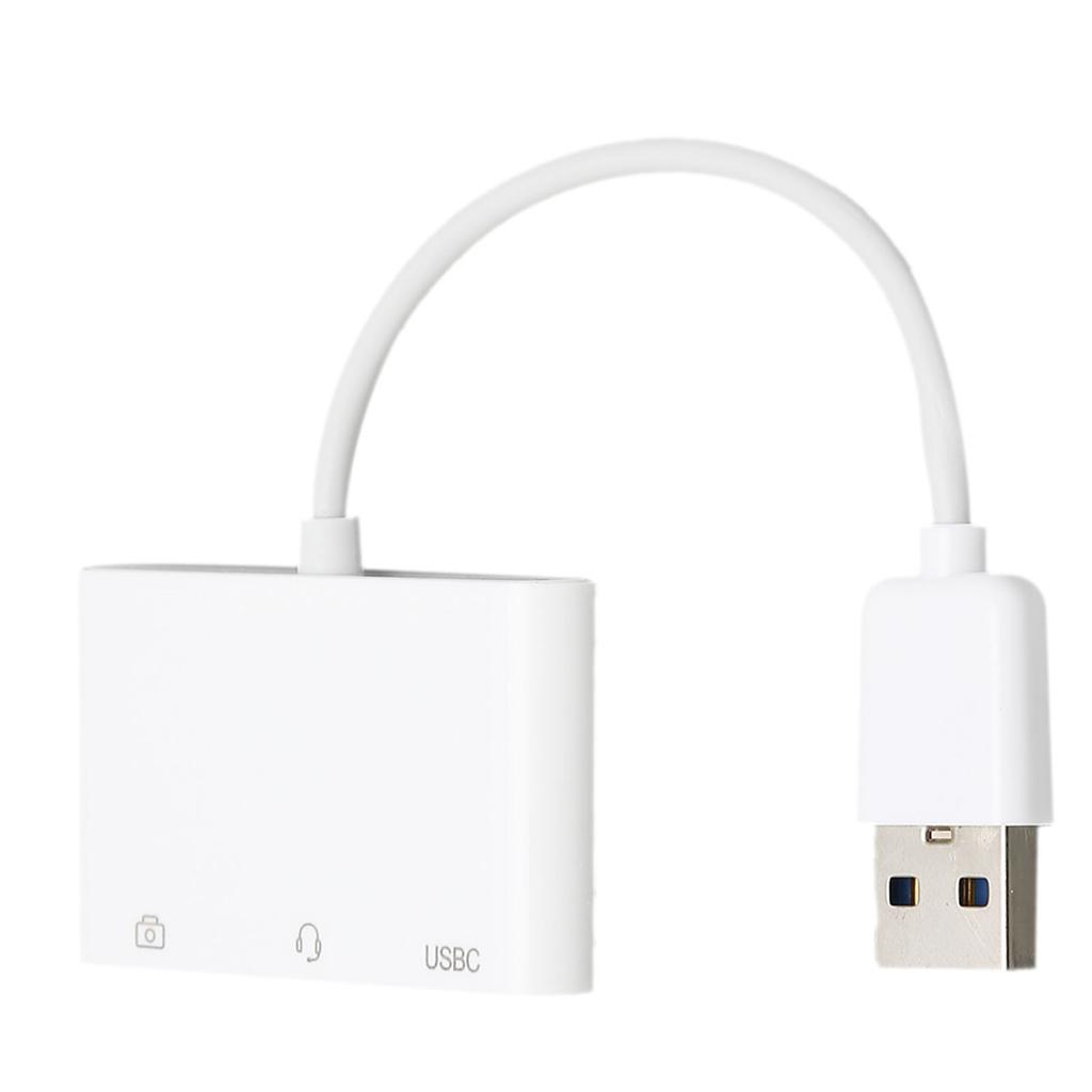 Headset Charger Adapter Multifunction Upgrade Experience 3 In 1 Male To Female USB3.0 To 3.5 Mm