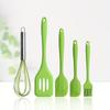 Silicone Kitchenware Cooking Utensils Set Non-stick Cookware Spatula Shovel Egg Beaters Wooden Handle Kitchen Cooking Tool Set