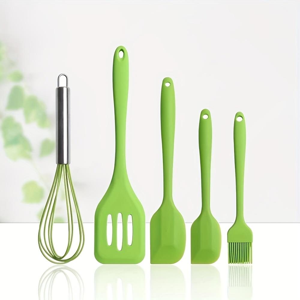 Silicone Kitchenware Cooking Utensils Set Non-stick Cookware Spatula Shovel Egg Beaters Wooden Handle Kitchen Cooking Tool Set