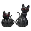 Halloween Cat Pumpkin Decor Desktop Art Piece Practical Night Light for Party Gifts Anniversary Indoor Outdoor Festive Dorm