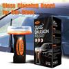 Glass Oil Film Remover for Car, 100ml Roll-On Glass Compound with Cleaning Board, Removes Oil Film & Smudges, Improve Clarity