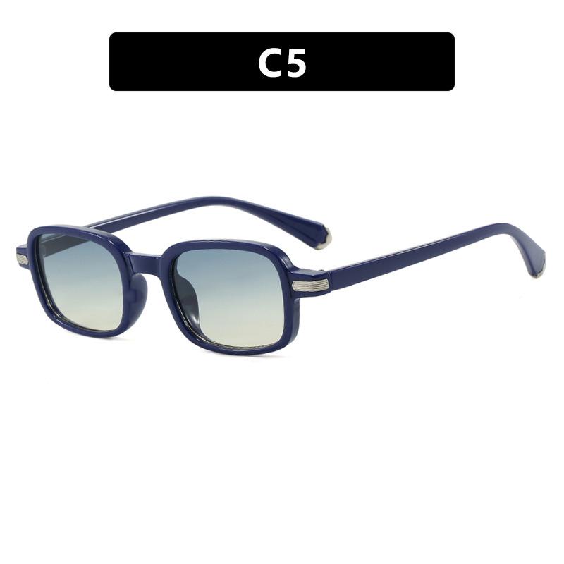 Square sunglasses new simple retro European and American fashion sunglasses UV-proof sunglasses concave shape