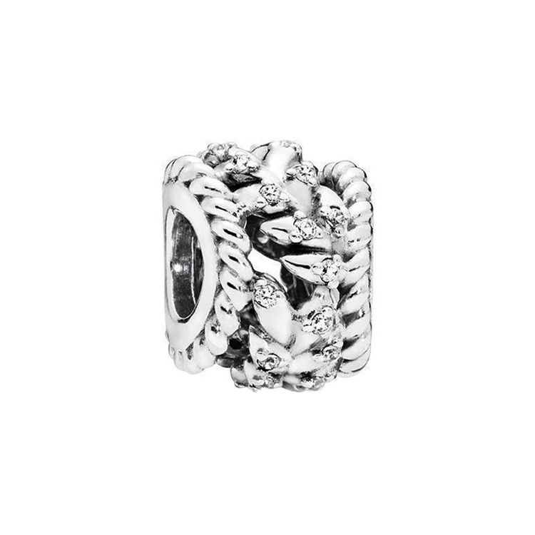 Pandora Dazzling Grain Charm Unisex Charm 797597CZ Silver
