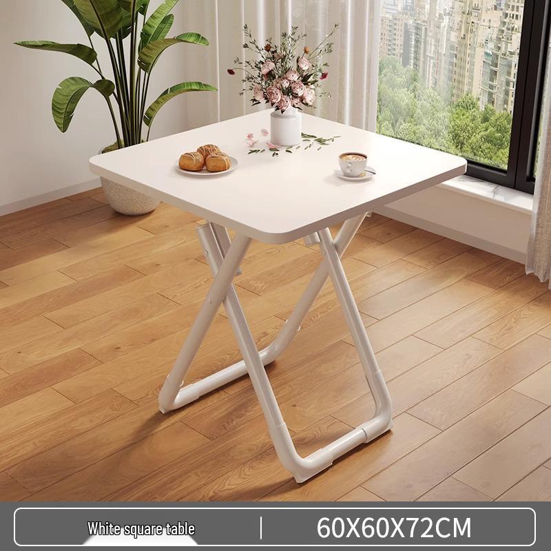 Portable Round Folding Table for Home, Dining, Outdoor, or Rental Rooms - Compact and Versatile.