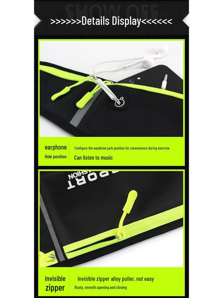 Lauf-Hüfttasche - Wasserdicht, Unisex, Unsichtige kleine Tasche für Telefone und Outdoor-Ausrüstung