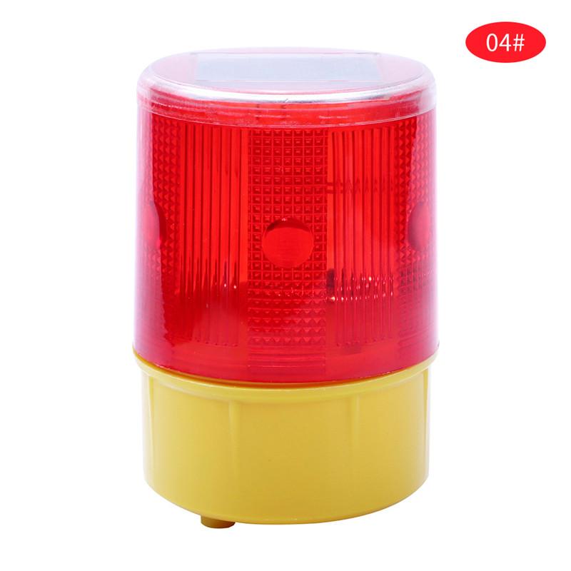 LED Solar Strobe Warning Red Light For Night Road Construction Cone Emergency Signal Safety Traffic Light Flicker Beacon Lamp
