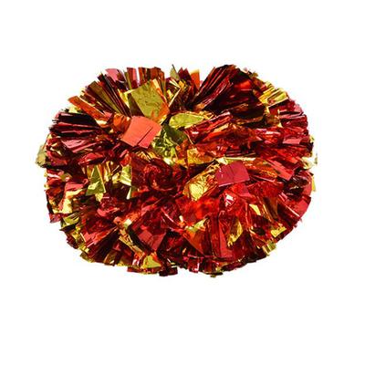 Cheerer Aerobics Pom Poms Pompoms for Dance Party School Sports Competition (Red Gold)