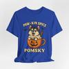 Paw-kin Kruiden Pomsky T-shirt Schattige Pompoen Beker Hond Herfst Halloween Tee