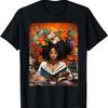 Black History Bildungs-Lesebuch Melanin Königin Afro-Frauen T-Shirt