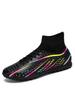 Training Leisure Dual-use TF Soccer Boots Adults PU Mesh Cloth Reinforced Rubber Stud Anti-slip Wearproof Daily Turf Athletic Sh