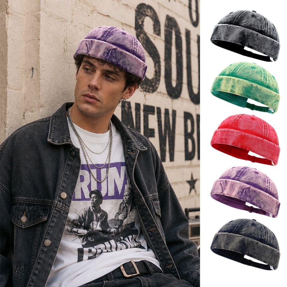 Hip Hop Beanie Street Hat Casual Vintage Dome Hat Fashion Melon Beanie Cap  Outdoor