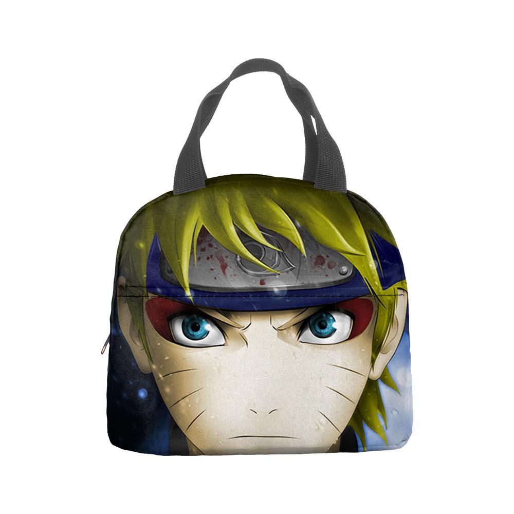 Naruto Lunch Bag, Student With Rice Insulation Bag, Large Capacity Portable Lunch Insulation Bag, Bento Bag, Outdoor Bag.