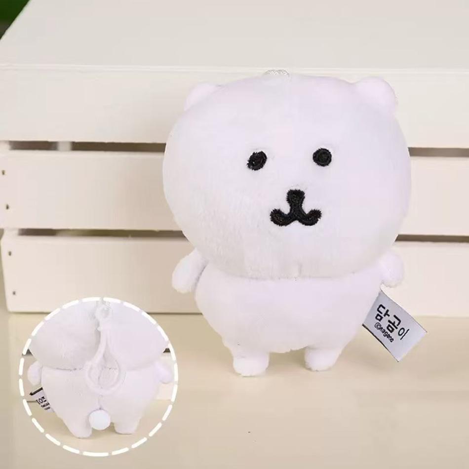 New Joke Bear Anime Plush Keychain Cute Polar Bear Valentine Rose Series Bag Pendant Kawaii Soft Stuffed Exquisite Birthday Gift