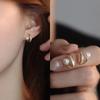Gorgeous Geometric Rhinestones Earrings Small and Delicate Zircon Cherry Earrings for Weddings and Banquets