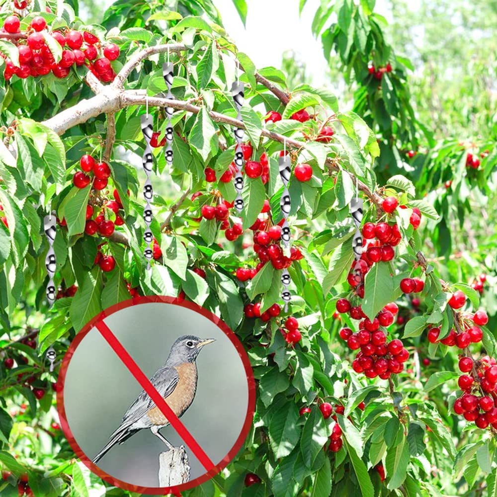 Reflective Wind Spiral Reflective Bird Deterrent Rods Keep Birds Away 8pcs Hanging Bird Repellents For Suitable For All Bird