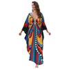 Women's Printed Beach Kaftans Summer Maxi Dress Cover-Ups for Swimwear, Vacation Essentials,Bulk Supply with Big Discounts