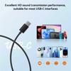 9D Stereo Type C&3.5mm Gaming Headsets Wired Earphones In-ear Headphones HiFi Bass Earphones for Samsung Earbud In Mic Handsfree