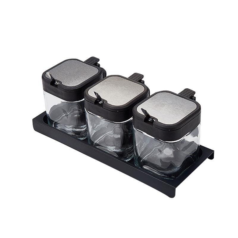 High-End Kitchen Seasoning Box Set: Salt and Spice Storage Jars