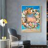 Full Drill 5D Rhinestone Painting Kit Vibrant Color Shiny Flower Theme Handmade Rhinestone Painting Art Craft Ornament