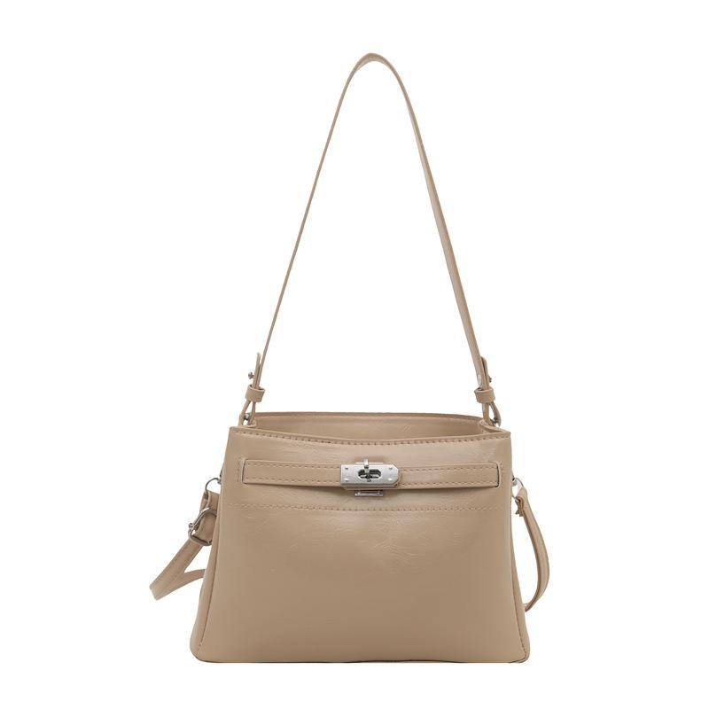 2025 New Women's Bag Retro Simple Fashion Tote Bag Handbag Internet Celebrity Korean Shoulder Bag Messenger Bag