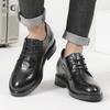Men's Height-Increasing 8CM Formal Leather Shoes - Korean Style, Pointed Toe, Breathable, Casual, British Trend