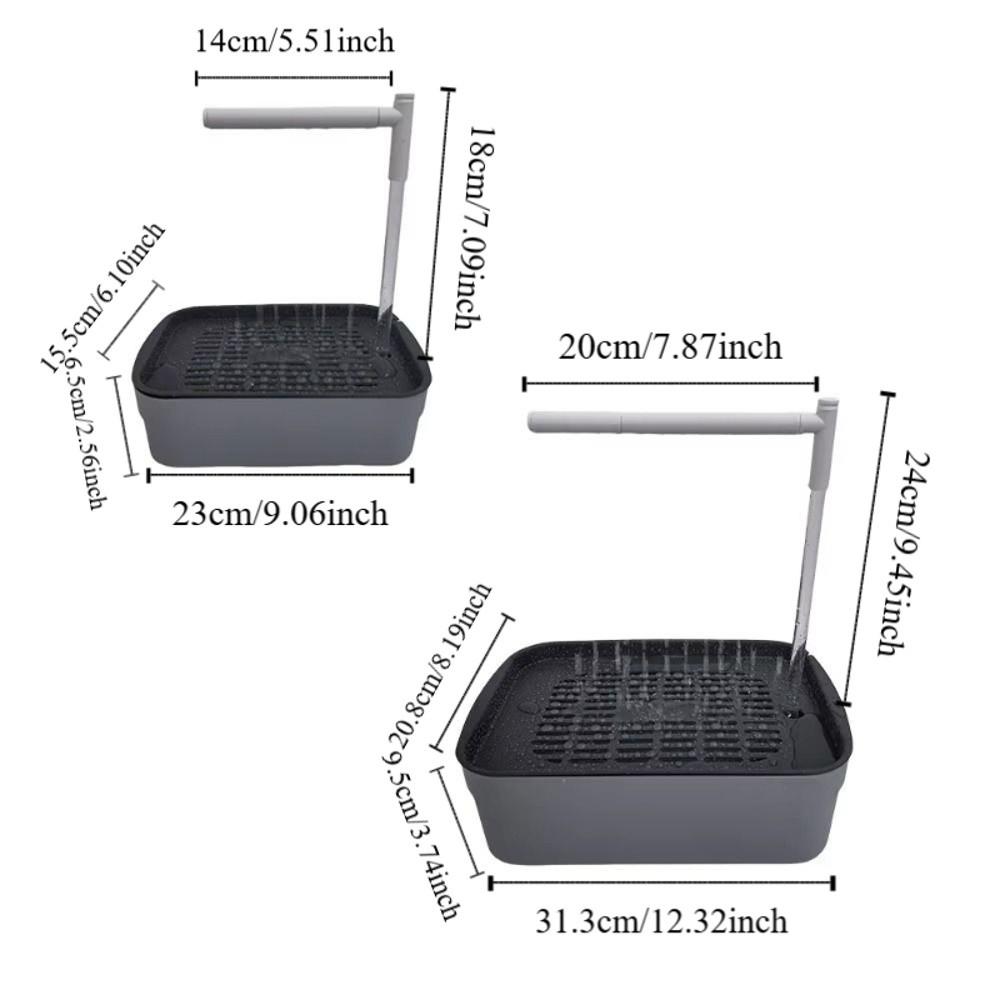 USB Electric Automatic Bird Bath Low-Noise Design Bird Shower Fountain  for African Grey