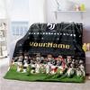 Juventus Personalized Name Blanket Cozy Personalized Blanket Soft & Cozy for Bedding Seaside Picnics Office All-Season Use