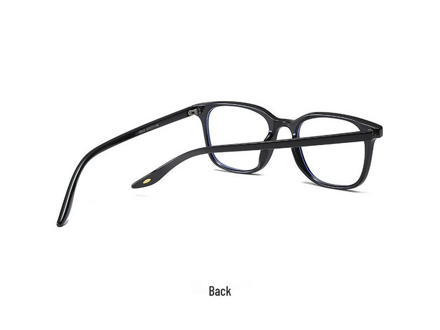 Unisex Ultralight Square Anti-Blue Light Glasses Frame, Non-Prescription with Myopia Lens Option