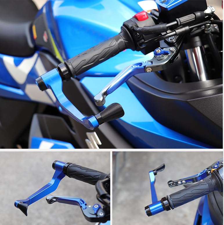 Motokano Knuckle Guards for and Aluminum with Anodized Black Guards/Grip WR250, GSX250R, GSR250, V-Strom 250, Finish,