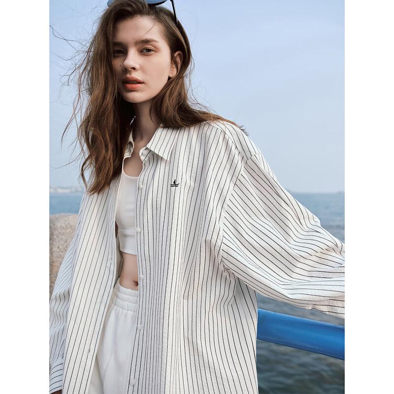 Navigare Women s Striped Long Sleeve Shirt S