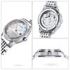 Ladies BINLUN Mechanical Automatic Winding Winding Japanese Movement Rose Pattern Diamond Luminous Date Display Bracelet Stainless Steel Water