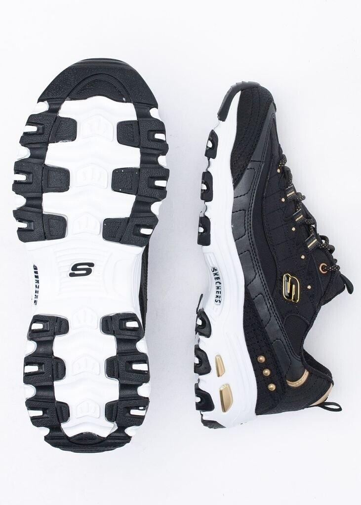 Skechers D'Lites Women Black/gold Sneakers