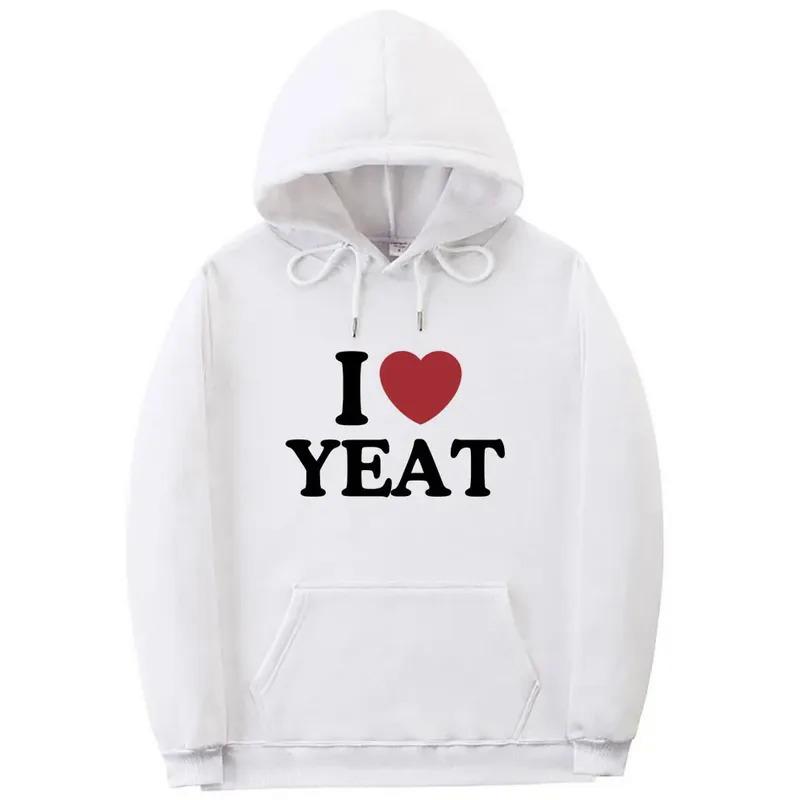 I Love Yeat Graphic Print Hoodie Men Women