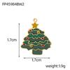 CARLIDANA Unique Diy Jewelry Charms Accessories Tree Santa Claus Enamel Christmas Charms for Bracelet Necklaces Waterproof