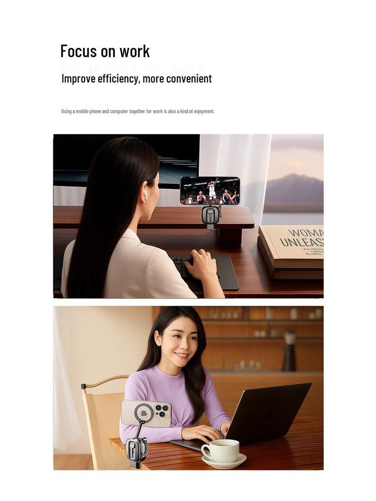 Portable Foldable Magnetic Phone Holder for Travel and Business Trips