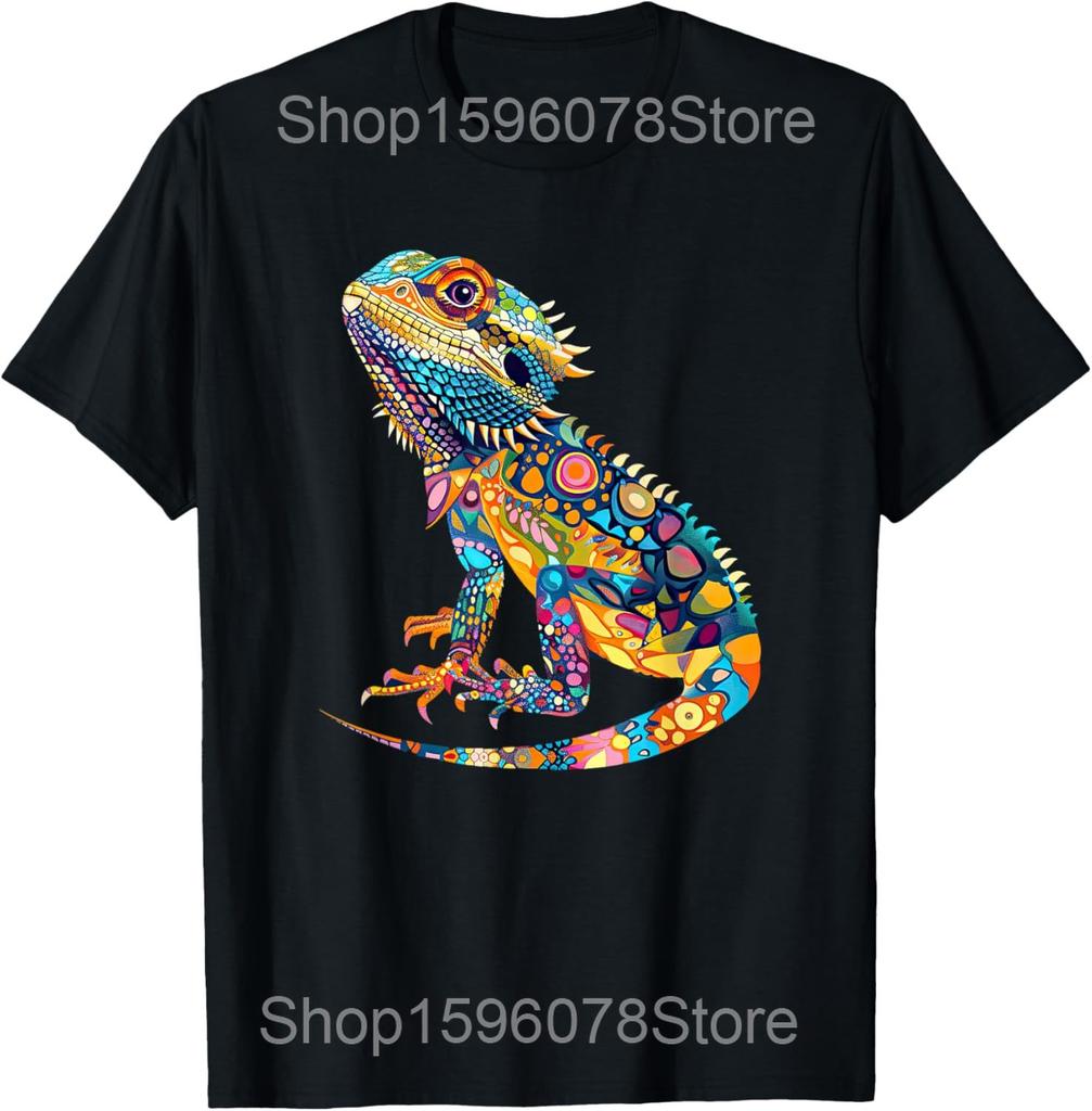 Bearded Dragon Things I Do In My Spare Time T Shirts Men Cotton Humor Streetwear Tee Shirt Short Sleeve Unisex Loose Clothing