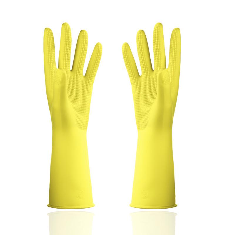Durable Women s Waterproof Latex Leather Cleaning Gloves for Kitchen and Laundry