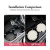 2pcs Non-slip Car Water Cup Pad Luminous Car Coaster Pad Mat Cup Bottle Holder Rhinestone Rubber Pad Mat Car Styling Accessories