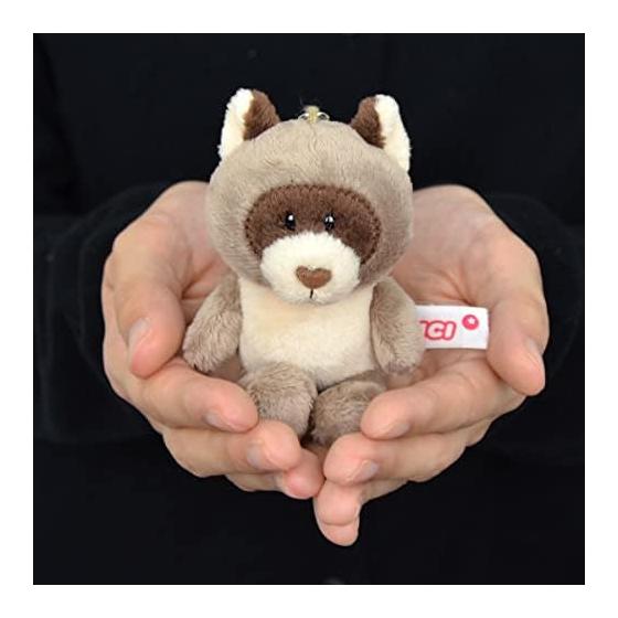 NICI Keyring Raccoon Dog 10cm Keychain Bean Bag