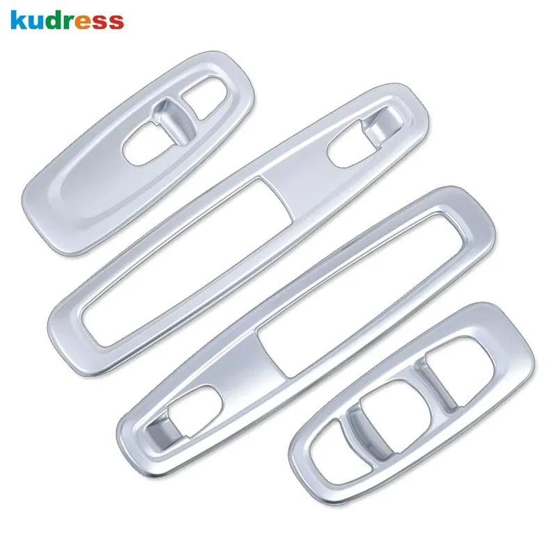 For Renault Kadjar 2016-    Matte Car Inner Door Window Lift Switch Button Panel Cover Trim Interior Accessories